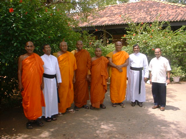 Group photo with other priests in Kilinochchi office May 2006 -.JPG